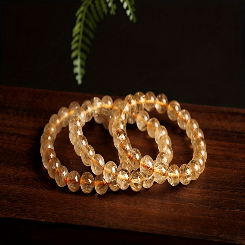 Golden Hair Crystal Bracelet Blonde Crystal Wealthy Beads Bracelet