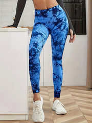 Tie Dye Seamless Yoga Pants High Stretch Slim Fit Activewear