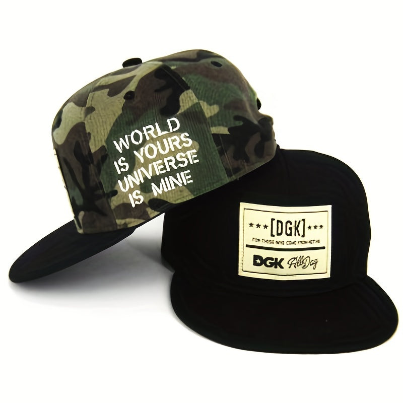 Men's Hip Hop Flat Brim Hat Sun Shade Golf Cap