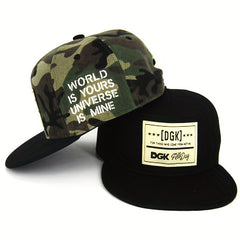 Men's Hip Hop Flat Brim Hat Sun Shade Golf Cap