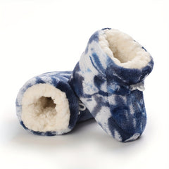 Soft Warm Fleece Boots for Baby Boys - Indoor Walking Winter Boots