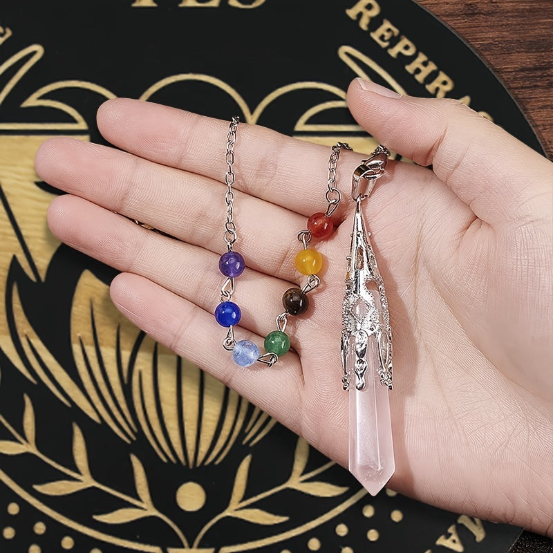 Wooden Witch Pendulum Board Crystal Dowsing Pendulum