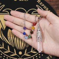 Wooden Witch Pendulum Board Crystal Dowsing Pendulum