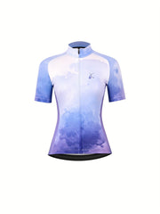 Women's Road Cycling Jersey Romantic Fog Purple Short Sleeve Cycling Wear
