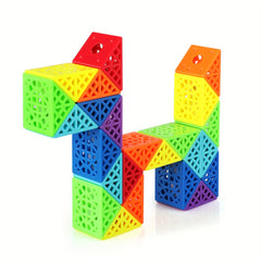 Educational Snake Cube Toy SENGSO 24 Segment Fidget Snake Cube Puzzle Toy