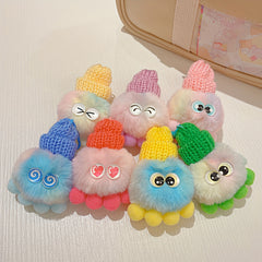 Colorful Small Octopus Plush Keychain Funny Cartoon Doll Jewelry Girls