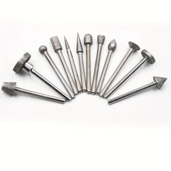 50pcs Diamond Coated Grinding Head Burrs Set for Rotary Tool