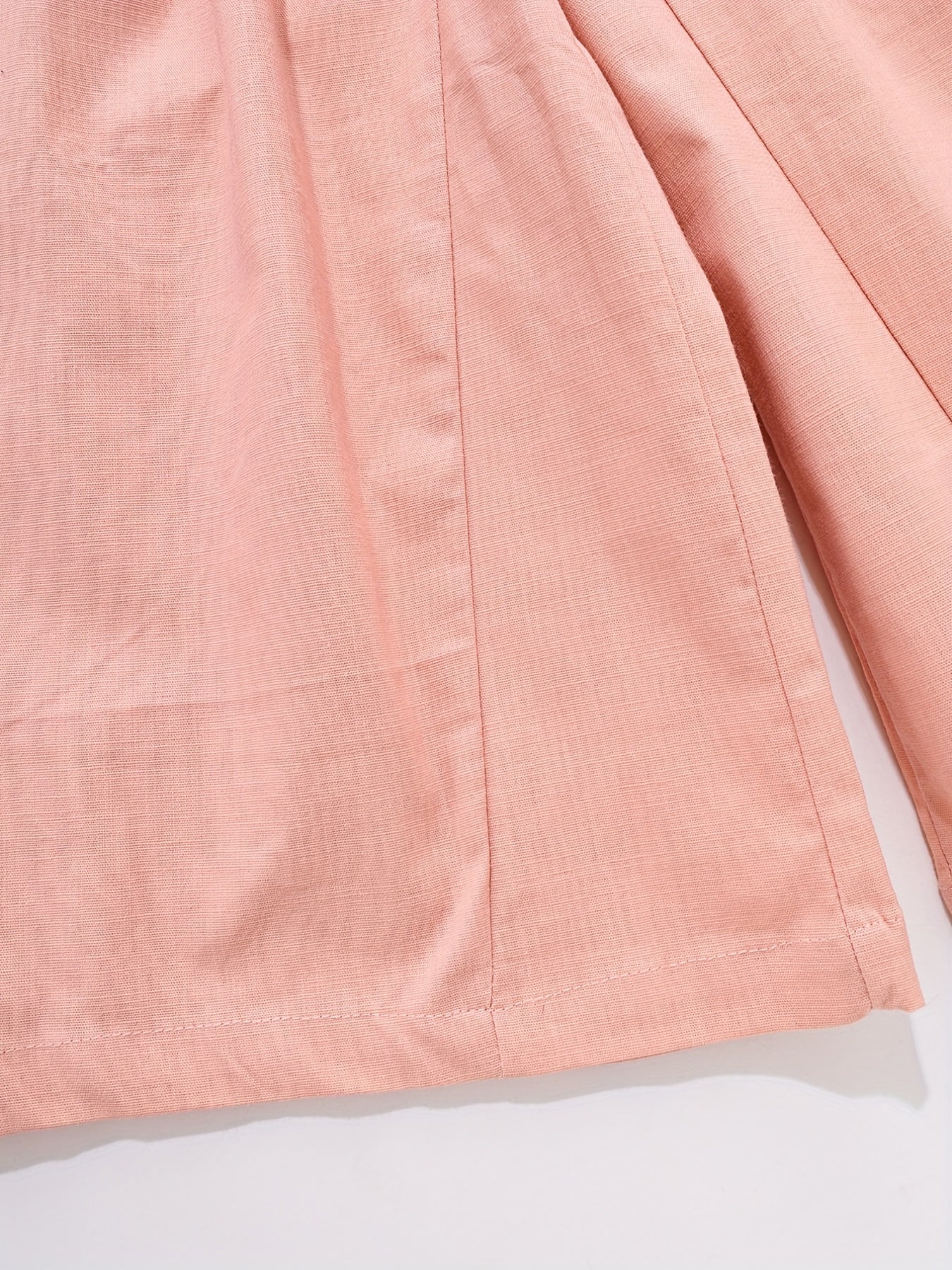 Girls Cropped Wide Leg Cotton Pants For Summer
