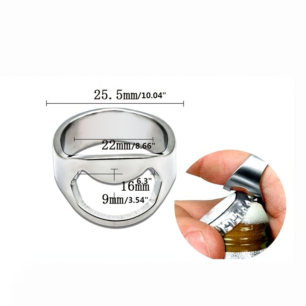 Portable Beer Bottles Opener Stainless Steel Ring Openers