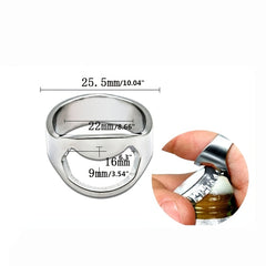 Portable Beer Bottles Opener Stainless Steel Ring Openers