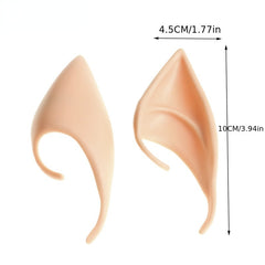 Latex Fairy Pixie Elf Ears Cosplay Accessories Halloween Party Soft Pointe