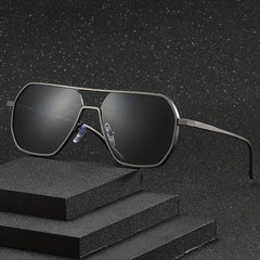 Men's Large Frame Polarized Sunglasses Classic Aluminum Magnesium Sun