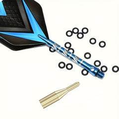 50pcs Aluminum Dart Shaft Rubber O Ring Non Slip O Rings for Dart Shaft