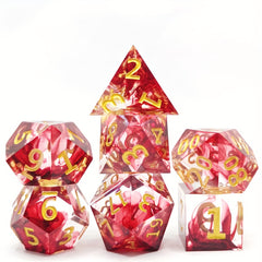 7pcs Resin Dice Set for Board Game Entertainment