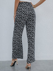 Ditsy Floral Wide Leg Pants for Summer