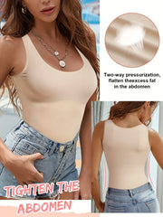 Seamless Shaping Tops Tummy Control Slimmer Sleeveless Top