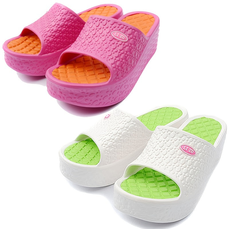 Women's Platform House Slippers Thick Sole Comfy Home Slides