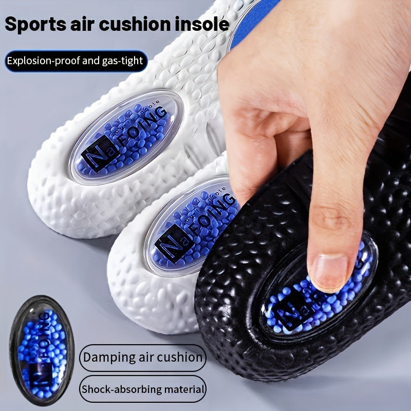 Sports Shock Absorption Insoles High Elastic Deodorant Running Sneaker Insoles