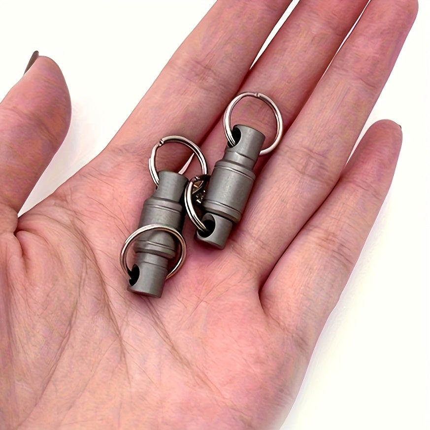 8-Shaped Metal Keychain for Outdoor Camping
