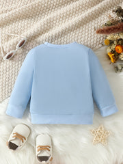 Casual Sweatshirt 'Smart Little Soul' Letter Print Round Neck Pullover