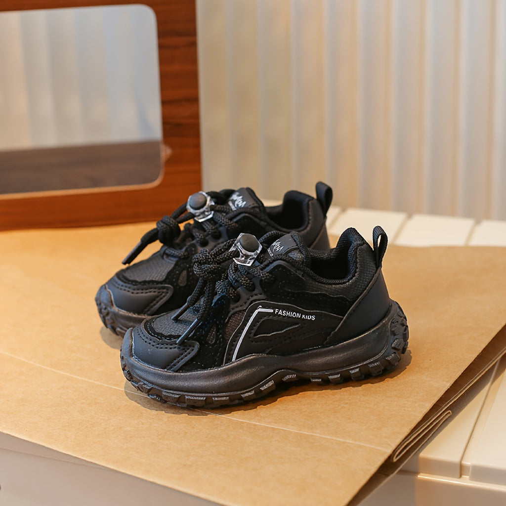 Boys Mesh Chunky Shoes with Buckle Non Slip Sneakers for Kids
