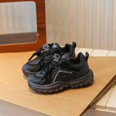 Boys Mesh Chunky Shoes with Buckle Non Slip Sneakers for Kids
