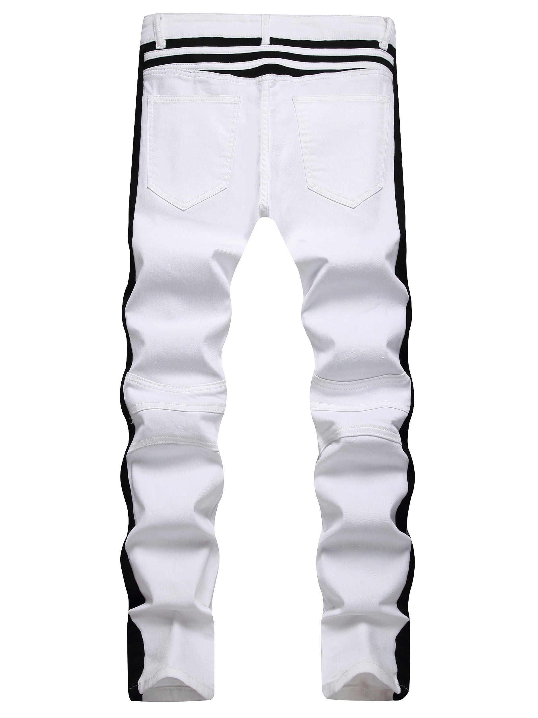 Classic Slim Fit Jeans Mens Casual Slightly Stretch Street Style Denim