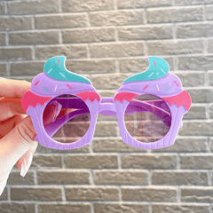 Funny Ice Cream Sunglasses for Kids UV Protection
