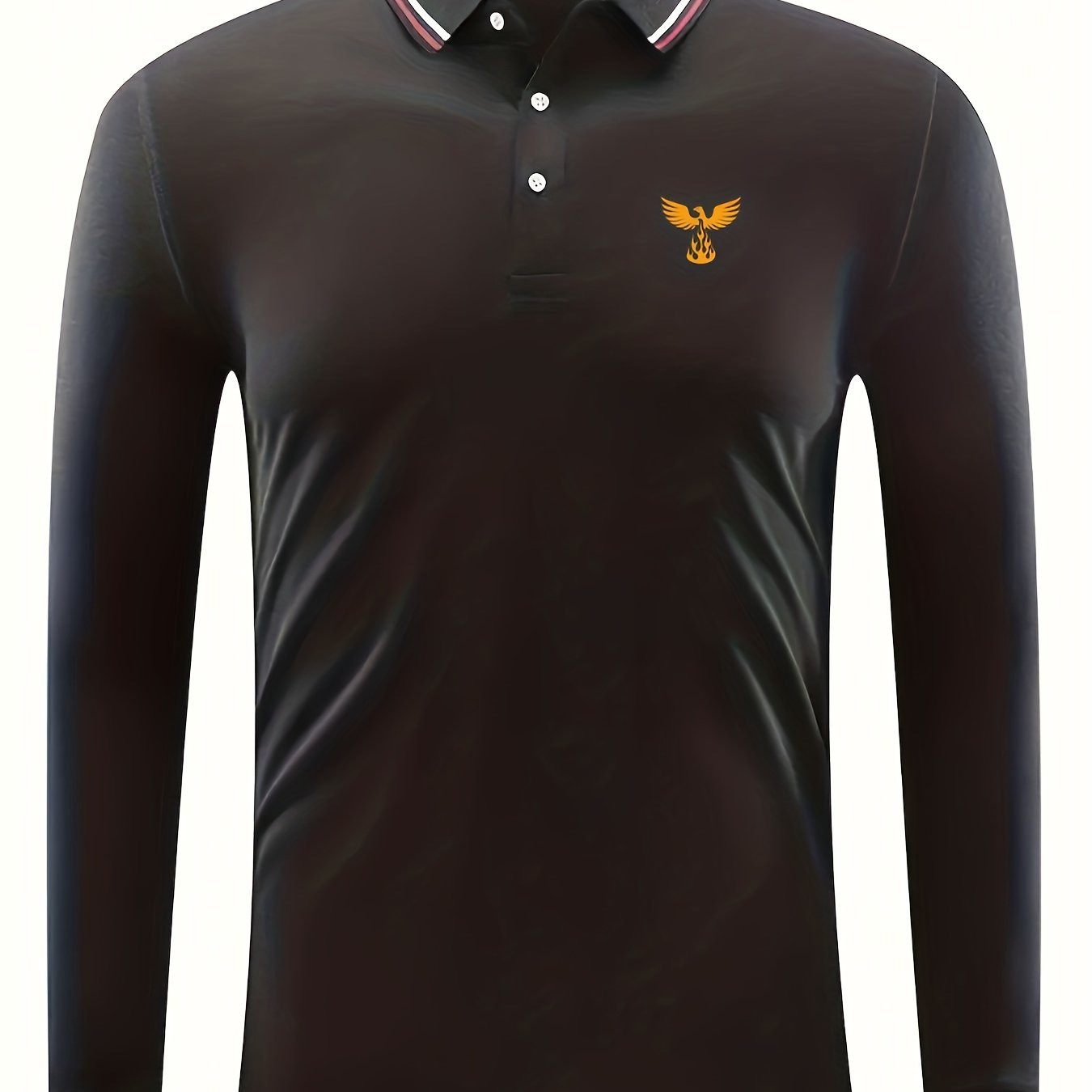 Phoenix Print Men's Lightweight Polo Shirt