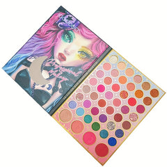 46-Shade Matte & Pearly Eyeshadow Palette for Anime Girl Makeup