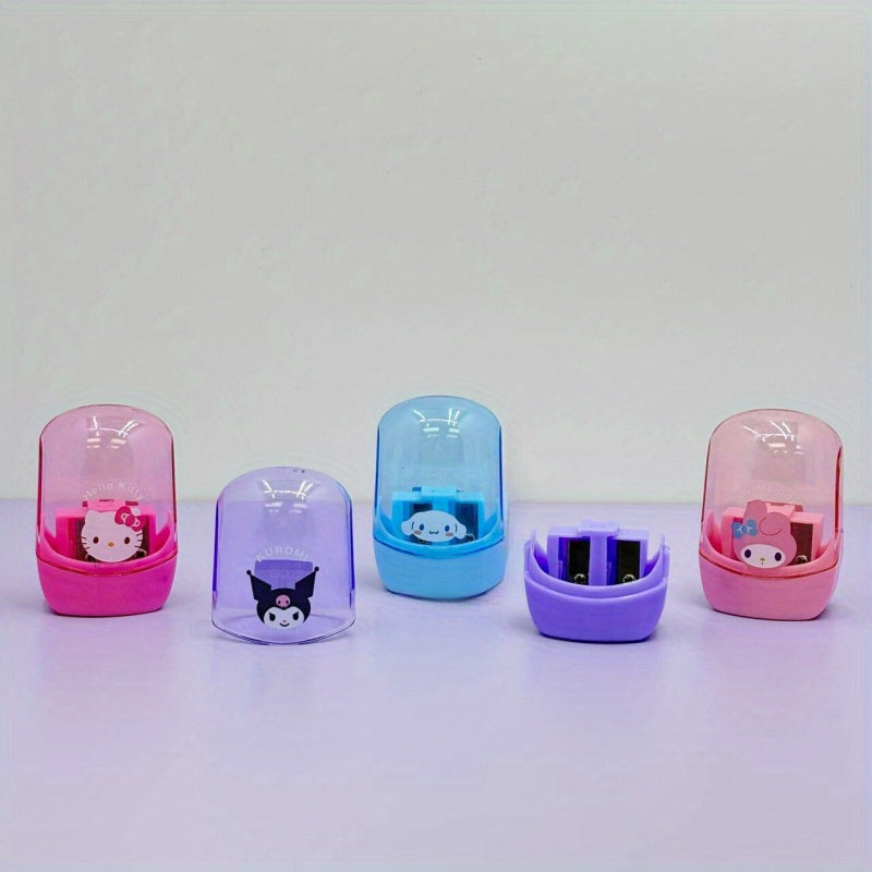 Sanrio Family Series Pencil Sharpener Set 4pcs My Melody Cinnamon Dog KT Pattern