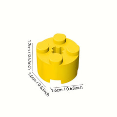 20pcs 2x2 Cross Cylinder Brick Tech Building Blocks DIY Toy Parts