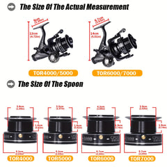 OUYALINE 1pc 4000 10000 Spinning Fishing Reel Strong Double Drag
