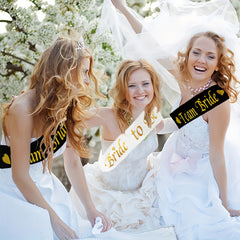 Bridal Shower Sashes Set Bride to Be & Team Bride for Hen Party