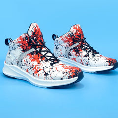 Men's Halloween Blood Print Reflective Running Shoes