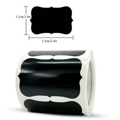 120Pcs Roll Rewritable PVC Blackboard Stickers Waterproof Labels