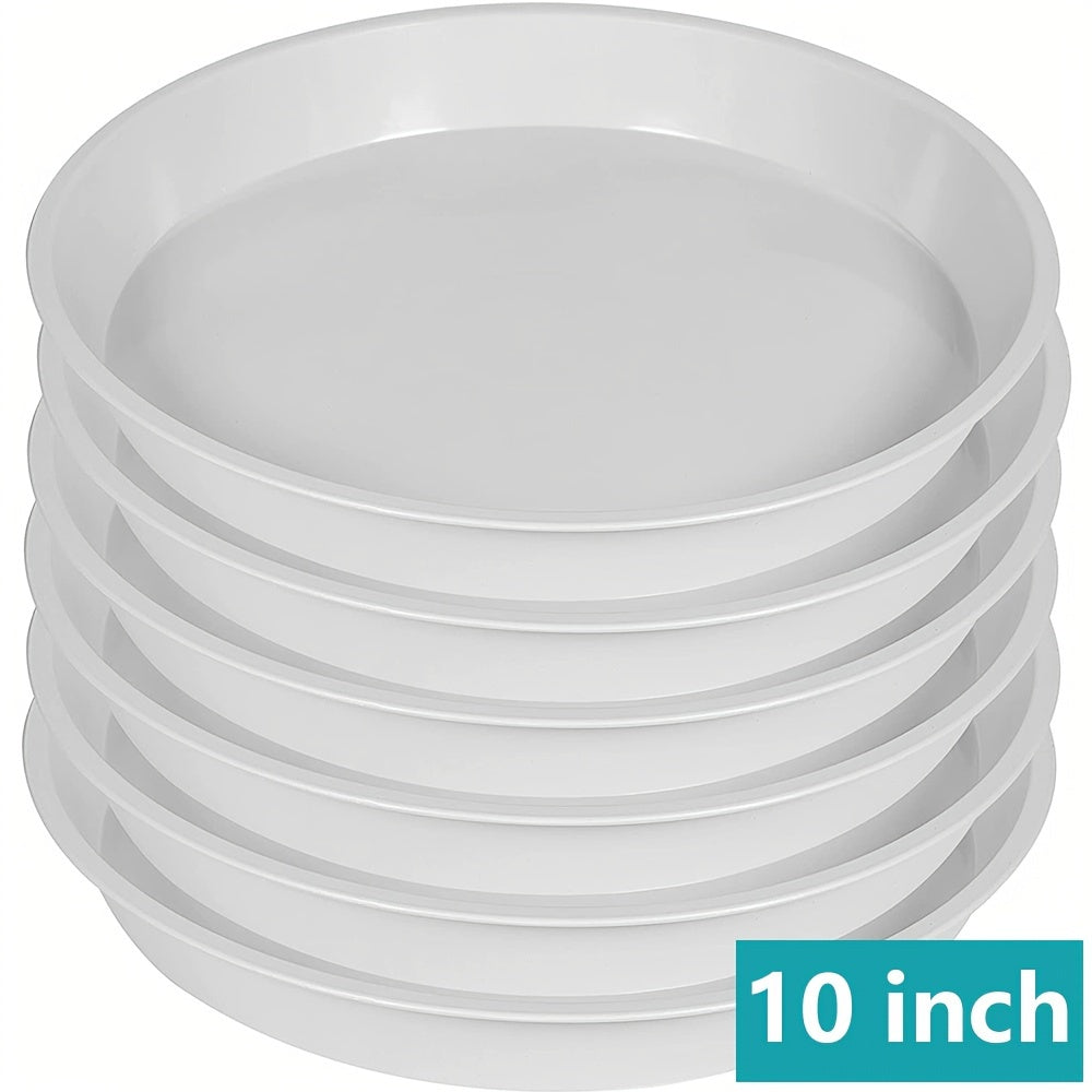 Plant Saucer 30 48 cm Round Tray for Pots - 6 Pack