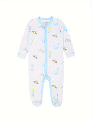 Baby Boy Long Sleeve Rompers 3-Piece Set