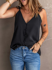 Casual Lace Cami Top V Neck Spaghetti Strap