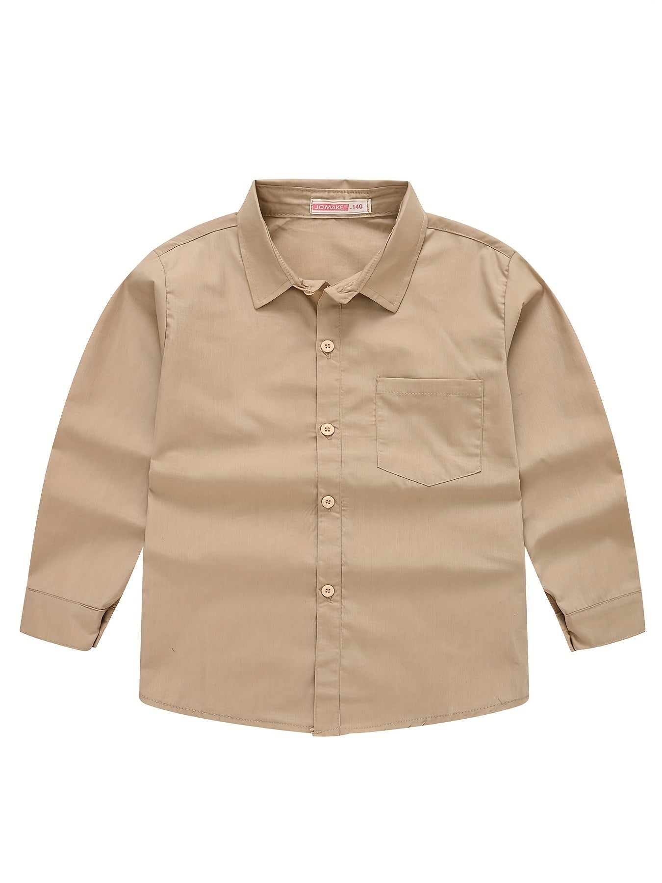 Boys Long Sleeves Button Down Shirt Tops Preppy Style