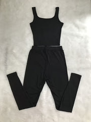Casual 2pc Set Tank Top & Slim Pants Outfit