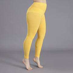 High Rise Stretchy Tights, 100D Solid Nylon, 0XL-3XL