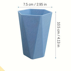 PP Diamond Shaped 7 Water Cup Set Outdoor Camping Dinner Utensils