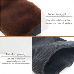 Winter Unisex Knee Pads Warm Cold-proof Fleece Leg Warmers