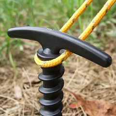 10pcs Spiral Plastic Tent Nails Camping Tent Accessories