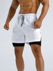 Men's Double Lined Slim Fit Compression Shorts