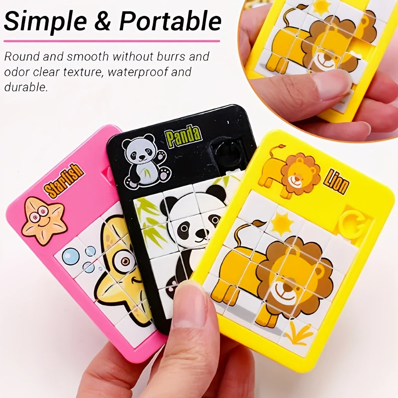 Animal Sliding Puzzle Mazes Game Educational Toy