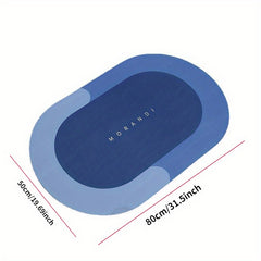 Letter Graphic Bath Mat Toilet Foot Pad Modern Rubber Anti slip Bath Rug