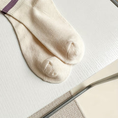5 Pairs Letter Print Striped Socks Mid Tube Socks Women's Stockings