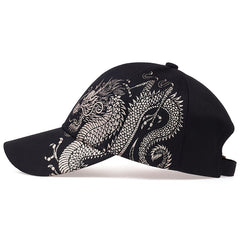 Dragon Print Baseball Hat Outdoor Sports Cap Trucker Hat
